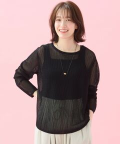 ANY / エニィ ニット・セーター | 【アンチピリング】メッシュニットプルオーバー