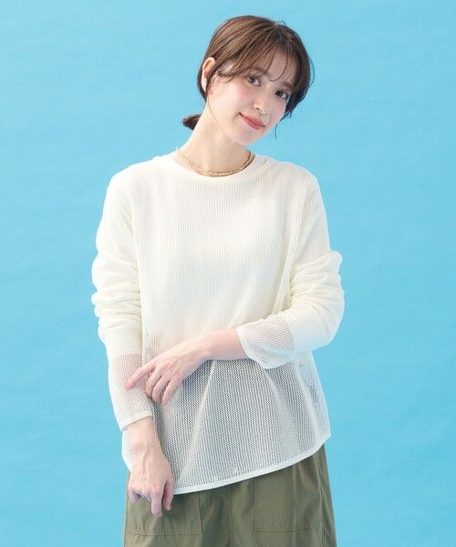 ANY / エニィ ニット・セーター | 【アンチピリング】メッシュニットプルオーバー | 詳細1