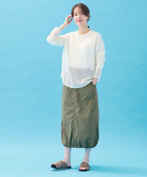 ANY / エニィ ニット・セーター | 【アンチピリング】メッシュニットプルオーバー | 詳細5