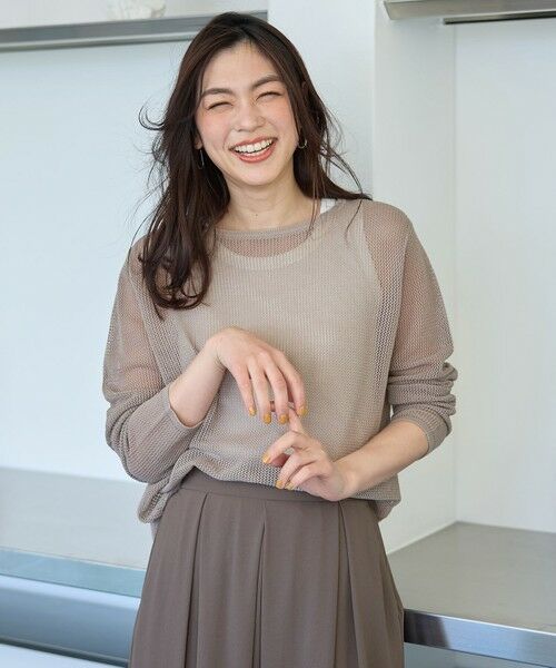 ANY / エニィ ニット・セーター | 【アンチピリング】メッシュニットプルオーバー | 詳細7