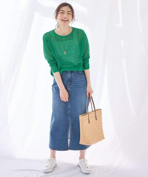 ANY / エニィ ニット・セーター | 【アンチピリング】メッシュニットプルオーバー | 詳細23