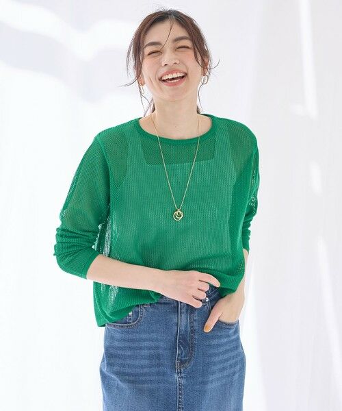 ANY / エニィ ニット・セーター | 【アンチピリング】メッシュニットプルオーバー | 詳細20