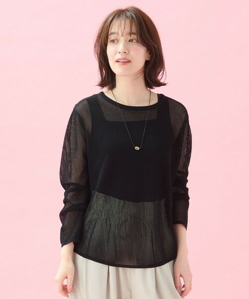 ANY / エニィ ニット・セーター | 【アンチピリング】メッシュニットプルオーバー | 詳細25