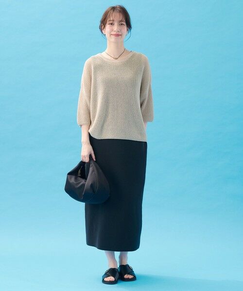 ANY / エニィ ニット・セーター | ギマハーフスリーブニット | 詳細7