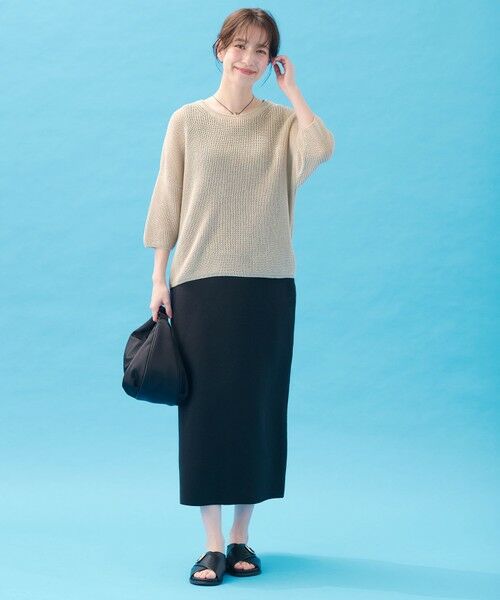 ANY / エニィ ニット・セーター | ギマハーフスリーブニット | 詳細8