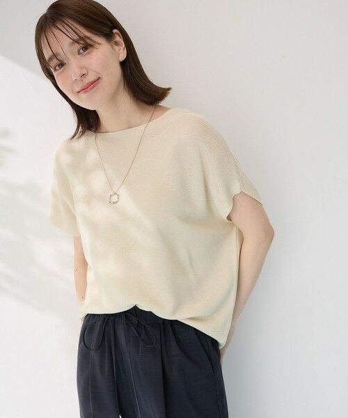 ANY / エニィ ニット・セーター | 【新色追加/14色展開】アクリルガーターフレンチスリーブニット | 詳細3