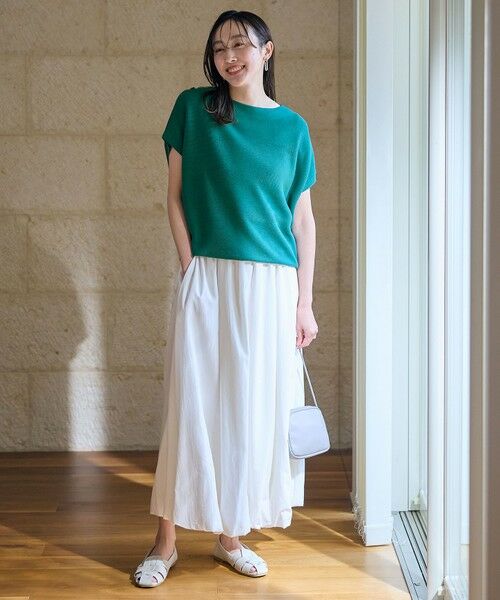 ANY / エニィ ニット・セーター | 【新色追加/14色展開】アクリルガーターフレンチスリーブニット | 詳細4