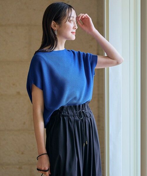 ANY / エニィ ニット・セーター | 【新色追加/14色展開】アクリルガーターフレンチスリーブニット | 詳細8