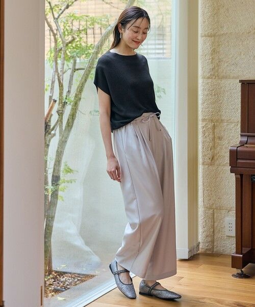 ANY / エニィ ニット・セーター | 【新色追加/14色展開】アクリルガーターフレンチスリーブニット | 詳細10