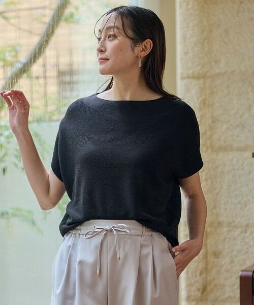 ANY / エニィ ニット・セーター | 【新色追加/14色展開】アクリルガーターフレンチスリーブニット | 詳細11