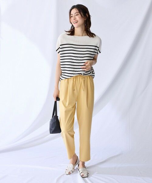 ANY / エニィ ニット・セーター | 【新色追加/14色展開/洗濯機可/UVカット】アクリルガーターフレンチスリーブニット | 詳細19