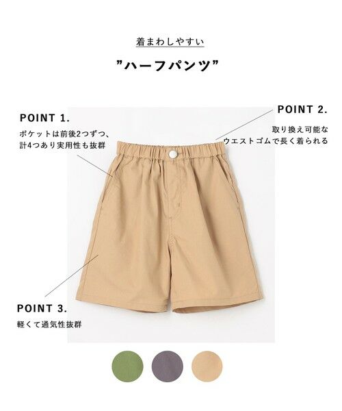 ANY / エニィ その他パンツ | ポプリン ハーフパンツ | 詳細12