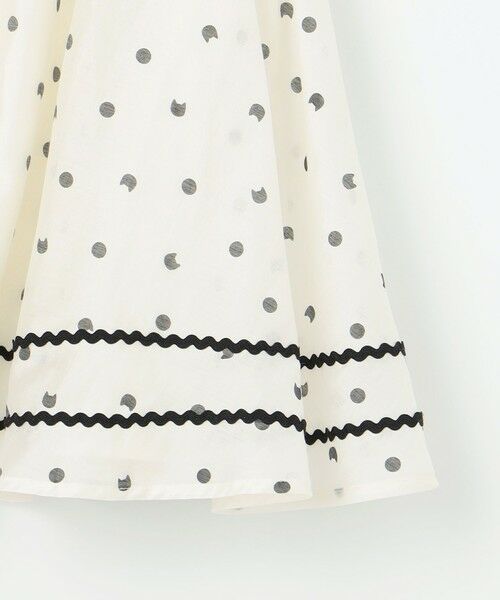 ANY / エニィ ミニ・ひざ丈スカート | ネコ×ドット スカート | 詳細9