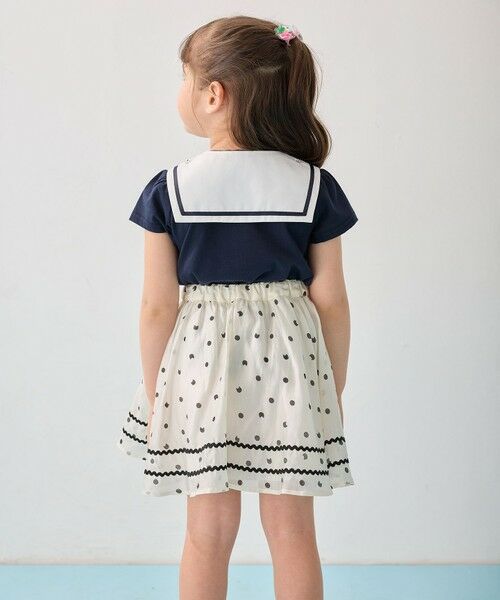 ANY / エニィ ミニ・ひざ丈スカート | ネコ×ドット スカート | 詳細3