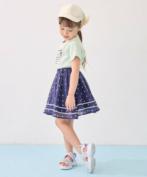 ANY / エニィ ミニ・ひざ丈スカート | ネコ×ドット スカート | 詳細17