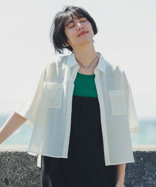 ANY / エニィ シャツ・ブラウス | 【洗濯機可】シアーテックリネンシャツ | 詳細3