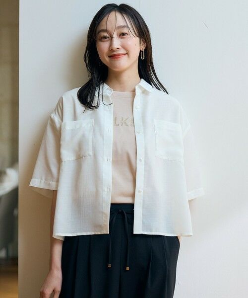 ANY / エニィ シャツ・ブラウス | 【洗濯機可】シアーテックリネンシャツ | 詳細6