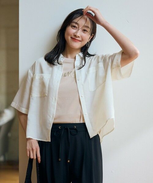 ANY / エニィ シャツ・ブラウス | 【洗濯機可】シアーテックリネンシャツ | 詳細7