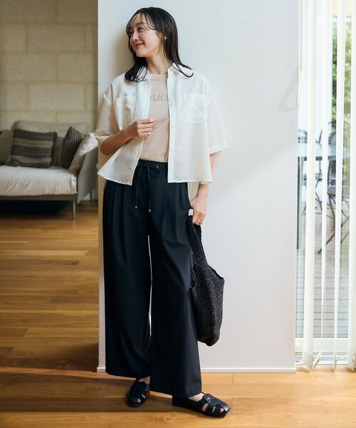 ANY / エニィ シャツ・ブラウス | 【洗濯機可】シアーテックリネンシャツ | 詳細8