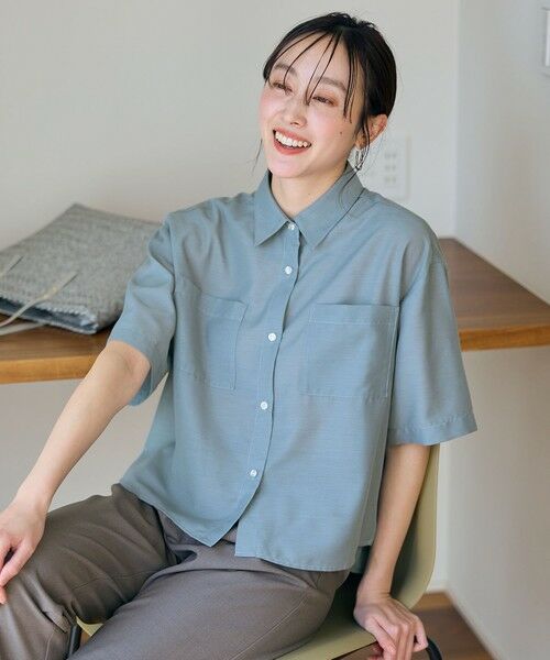 ANY / エニィ シャツ・ブラウス | 【洗濯機可】シアーテックリネンシャツ | 詳細12