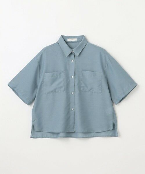 リネンシャツ 一部店舗限定】シアー リネン ミックス シャツ / 23区