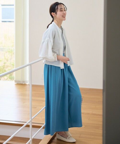 ANY / エニィ シャツ・ブラウス | 【洗濯機可】シアーテックリネンギャザーブラウス | 詳細4