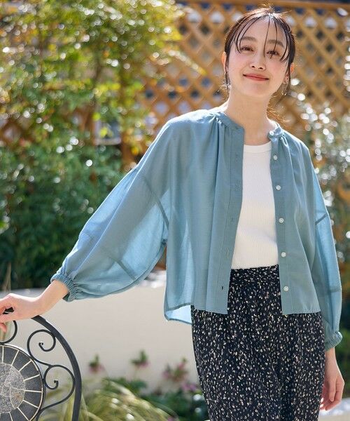 ANY / エニィ シャツ・ブラウス | シアーテックリネンギャザーブラウス | 詳細8