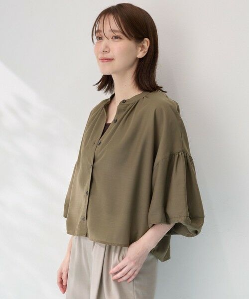 ANY / エニィ シャツ・ブラウス | 【洗濯機可】シアーテックリネンギャザーブラウス | 詳細22