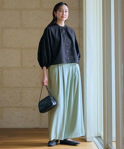 ANY / エニィ シャツ・ブラウス | 【洗濯機可】シアーテックリネンギャザーブラウス | 詳細29
