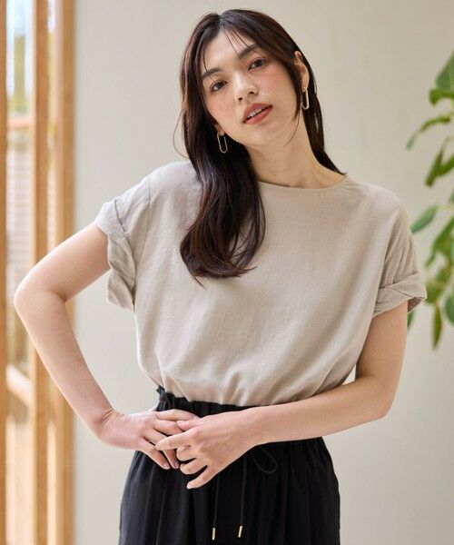 ANY / エニィ シャツ・ブラウス | ヨーロピアンリネンツイストスリーブブラウス | 詳細2