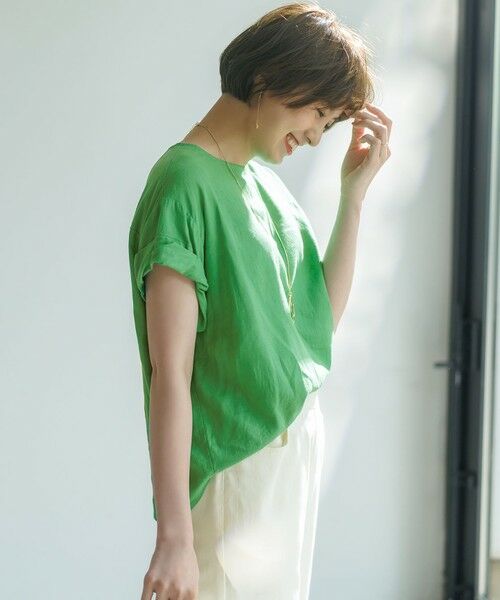 ANY / エニィ シャツ・ブラウス | ヨーロピアンリネンツイストスリーブブラウス | 詳細20