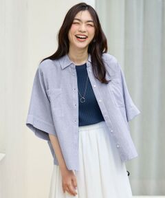 ANY / エニィ シャツ・ブラウス | 【手洗い可】コットンリネンブラウス