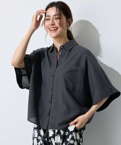 ANY / エニィ シャツ・ブラウス | 【手洗い可】コットンリネンブラウス