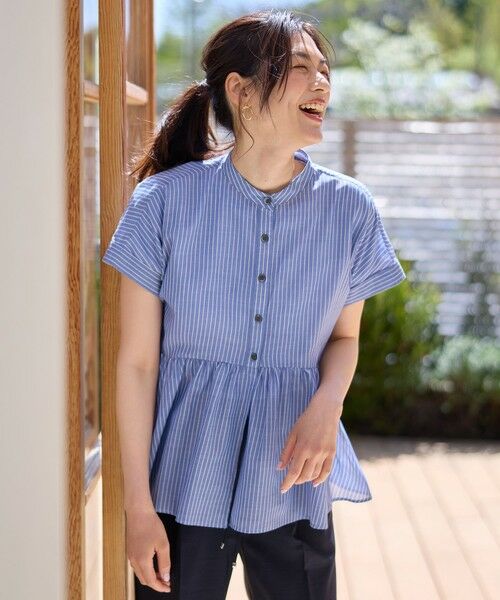 ANY / エニィ シャツ・ブラウス | 【洗濯機可】半袖ティアードブラウス | 詳細7