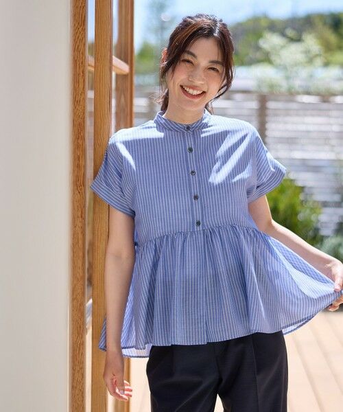 ANY / エニィ シャツ・ブラウス | 【洗濯機可】半袖ティアードブラウス | 詳細8