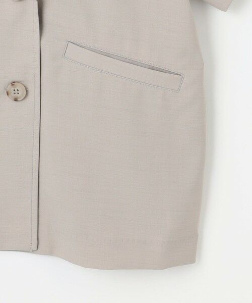 ANY / エニィ テーラードジャケット | 【セットアップ可】サラサラテックリネン半袖テーラードジャケット | 詳細14