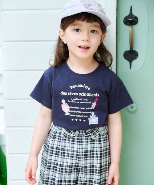 ANY/エニィ ひんやりクール ロゴTシャツ ネイビー 130 ANY/エニィ ひんやりクール ロゴTシャツ ネイビー 130