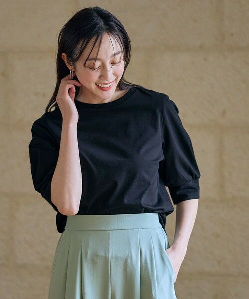 ANY / エニィ カットソー | 【洗濯機可/接触冷感/UVケア】パフスリーブカットソー | 詳細27