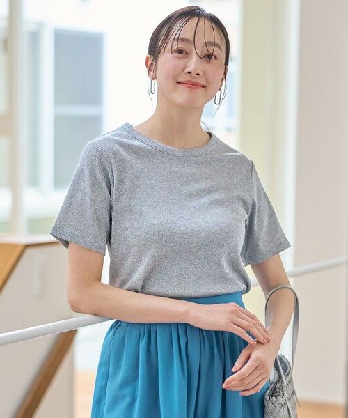 ANY / エニィ カットソー | 【洗濯機可】ラメテレコTシャツ | 詳細1