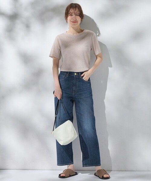 ANY / エニィ カットソー | 【洗濯機可】ラメテレコTシャツ | 詳細7