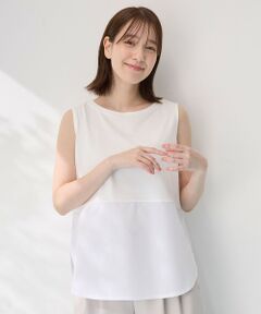 ANY / エニィ カットソー | 【洗濯機可】ラウンドヘムコンビインナー