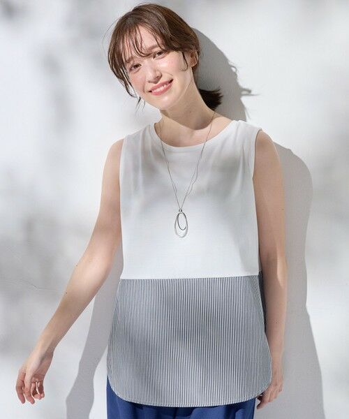 ANY / エニィ カットソー | ラウンドヘムコンビインナー | 詳細6