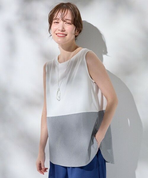 ANY / エニィ カットソー | 【洗濯機可】ラウンドヘムコンビインナー | 詳細8