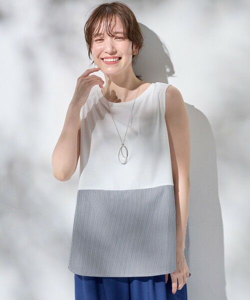 ANY / エニィ カットソー | 【洗濯機可】ラウンドヘムコンビインナー | 詳細9