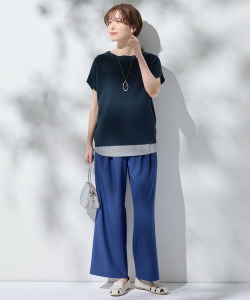 ANY / エニィ カットソー | 【洗濯機可】ラウンドヘムコンビインナー | 詳細12