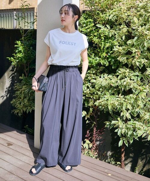 ANY / エニィ カットソー | 【洗濯機可/接触冷感】グリッタープリントロゴＴシャツ | 詳細3