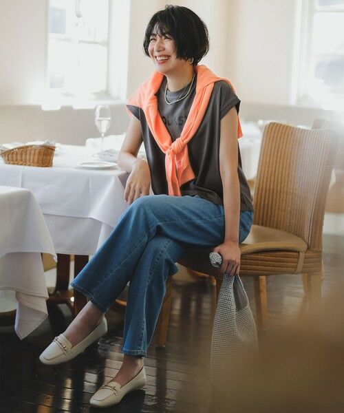 ANY / エニィ カットソー | 【洗濯機可/接触冷感】グリッタープリントロゴＴシャツ | 詳細17