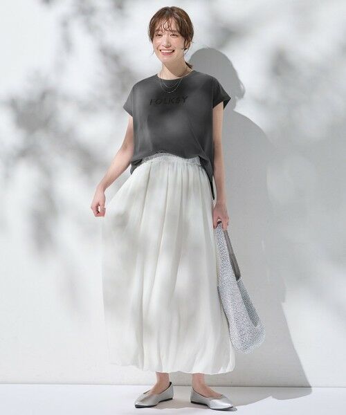 ANY / エニィ カットソー | 【洗濯機可/接触冷感】グリッタープリントロゴＴシャツ | 詳細19