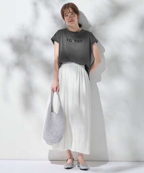 ANY / エニィ カットソー | 【洗濯機可/接触冷感】グリッタープリントロゴＴシャツ | 詳細21