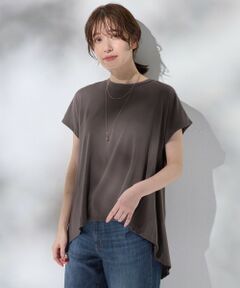 ANY / エニィ カットソー | 【洗濯機可/UVケア】シルケットスムースチュニック